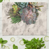 Sukkulente Dekoration Handtuch (Gefaltet)