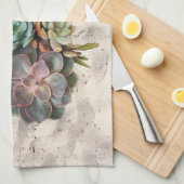 Sukkulente Dekoration Handtuch (Viertel Falte)