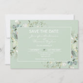 Sukkulente Farbe, Eleganter Minimalismus Save the  Save The Date (Vorderseite)