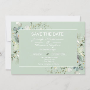 Sukkulente Farbe, Eleganter Minimalismus Save the Save The Date