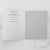 Sukkulente Farben blasser Blues retten die Daten Karte (Innenseite)