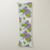 Sukkulente Farben von Sea Green & Lavender Töne Seitenschläferkissen (Vorderseite Vertikal)