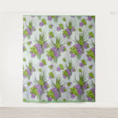 Sukkulente Farben von Sea Green & Lavender Töne Wandteppich (Vorderseite)