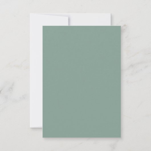 Sukkulente Farben von Sea Green, Violet RSVP Karte (Rückseite)
