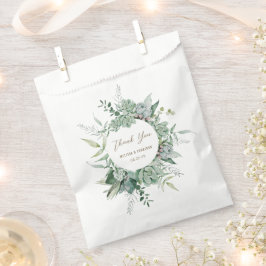 Sukkulente Garden Wedding Favor Bag Geschenktütchen