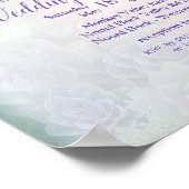 Sukkulente Gartenhöschen von Sea Green & Lavender Poster (Ecke)