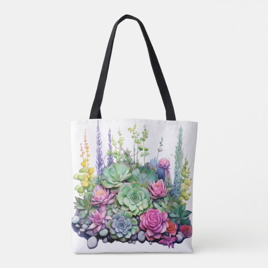 Sukkulente Gartenoase Tasche (Rückseite)