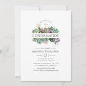 Sukkulente geometrische Bestätigung Einladung (Vorderseite)