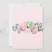 Sukkulente geometrische Hochzeitseinladung Einladung (Rückseite)