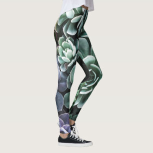 Sukkulente Grüne Pflanze Leggings