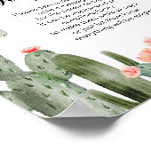 Sukkulente Grünpflanzen Spätdiapers-Poster Poster (Ecke)