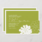 Sukkulente Hochzeitseinladung Einladung (Vorne/Hinten)