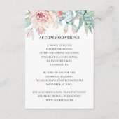 Sukkulente Hochzeitsunterkünfte. Angaben zur Kaktu Begleitkarte (Vorderseite)