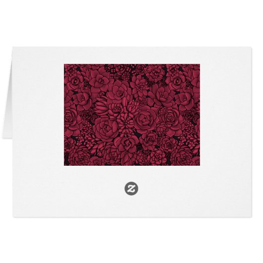 Sukkulente in Viva Magenta - Farbe des Jahres 2023 (Rückseite Horizontal)