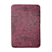 Sukkulente in Viva Magenta - Farbe des Jahres 2023 Badematte (Vorderseite Vertikal)