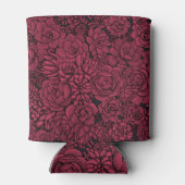 Sukkulente in Viva Magenta - Farbe des Jahres 2023 Dosenkühler (Rückseite)