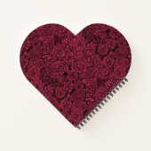 Sukkulente in Viva Magenta - Farbe des Jahres Notizblock (Rückseite)