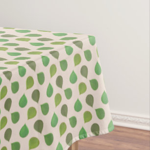 Sukkulente Jade Tree Green Blätter auf Beige Tischdecke