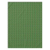 Sukkulente Jade Tree Green Blätter auf grüner Tabl Tischdecke (Vorderseite)