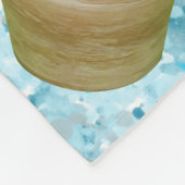 Sukkulente Kakteen in Töpfen und Platsches blaues Fleecedecke (Ecke)