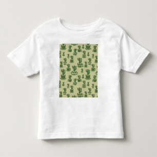 Sukkulente-Kaktussilhouette in Tassen und Töpfen Kleinkind T-shirt