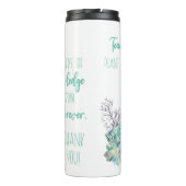 Sukkulente Lehrer Pflanze des Wissensstandes Thermosbecher (Rückseite)