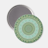 Sukkulente Mandala Magnet (Vorderseite/Rückseite)