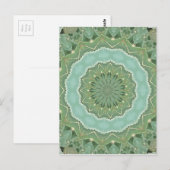 Sukkulente Mandala Postkarte (Vorne/Hinten)