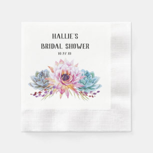 Sukkulente Personalisierte Napkins Serviette