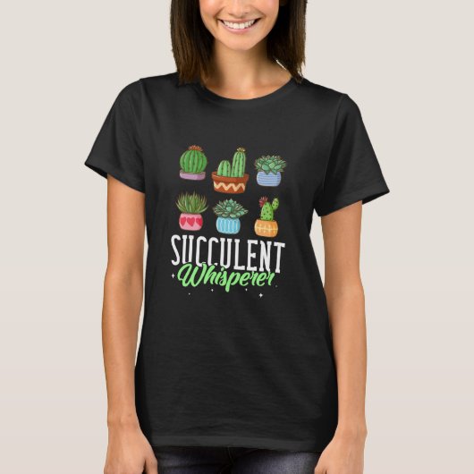 Sukkulente Pflanze Cactus Garden Pot Albern T-Shirt (Vorderseite)