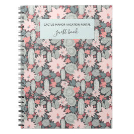 Sukkulente Pflanze Cactus Vacation Rental Guest Bo Notizblock