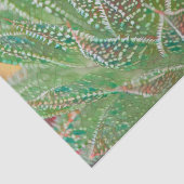 Sukkulente Pflanze Grüne verkleidete Glaskunst Seidenpapier (Ausschnitt)