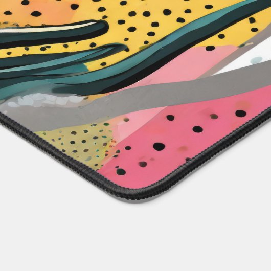 Sukkulente Pflanze mit bunten Punkten Schreibtischunterlage (Ecke)