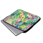 Sukkulente Pflanze und Kakteen-Gartenmuster Laptopschutzhülle (Vorne Knopf)