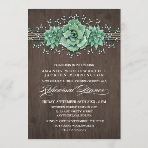 Sukkulente Probe Einladung