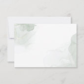 Sukkulente, Rose und grünes Brautparty Dankeskarte (Rückseite)