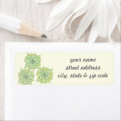 Sukkulente Rücksendeadressen-Aufkleber (Insitu)