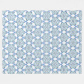 Sukkulente Schneeflocken Fleecedecke (Vorderseite (Horizontal))