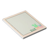 Sukkulente Skripte: Notepad Notizblock (angewinkelt)