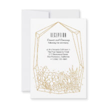 Sukkulente Terrarium Hochzeitskarte