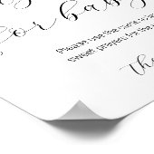 Sukkulente und Eukalyptus-Grünpflanzen für Baby Poster (Ecke)