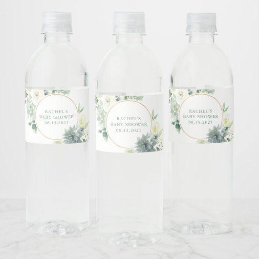 Sukkulente und Flaschenetiketten Wasserflaschenetikett (Flaschen)
