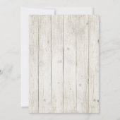 Sukkulente und rustikale Holzhochzeit ID515 Einladung (Rückseite)