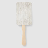 Sukkulente und rustikale Holzhochzeit ID515 Fächer (Rückseite)