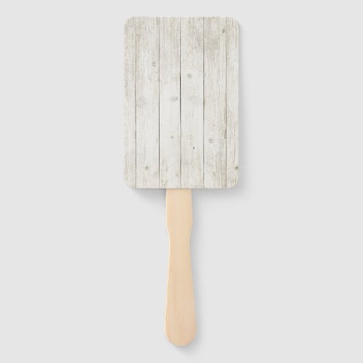 Sukkulente und rustikale Holzhochzeit ID515 Fächer (Rückseite)