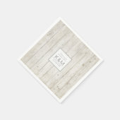 Sukkulente und rustikale Holzhochzeit ID515 Serviette (Ecke)