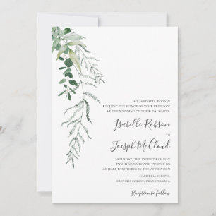 Sukkulente Vegetation Einladung zur Hochzeit