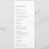 Sukkulente Vegetation | Flat Wedding Program Programm (Rückseite)