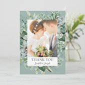 Sukkulente Vegetation | Foto "Grün flach" Dankeskarte (Stehend Vorderseite)