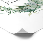 Sukkulente Vegetation | Gast Book Sign Poster (Ecke)